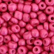 Glas rocailles kralen 6/0 (4mm) Cabernet pink